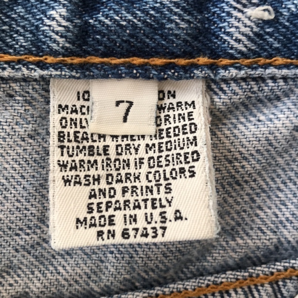Vintage Sasson High Rise Well Worn Distressed Acid Wash Jeans Size 7 USA Made - Picture 8 of 14